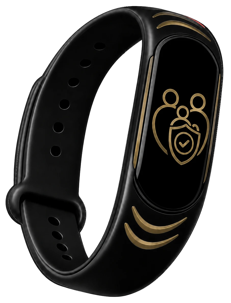 Black and Gold Wristband